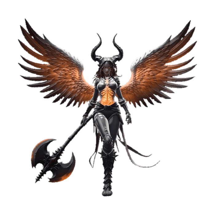 Angel — clay mesh render